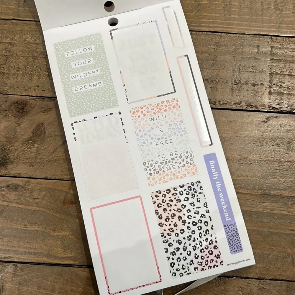 The Happy Planner Colorful Leopard sticker sheets